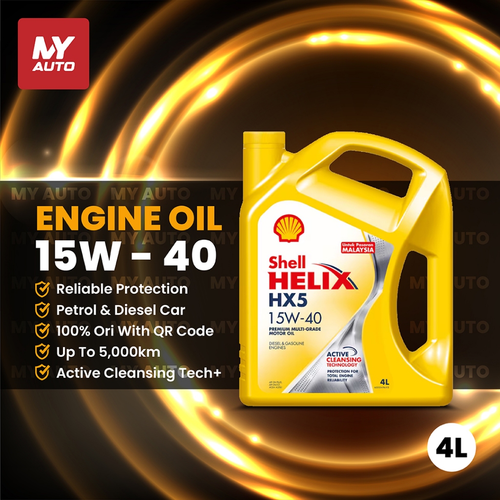 [Original] Shell Engine Oil 4Liter (Full Range Economic Pack) - Minyak ...