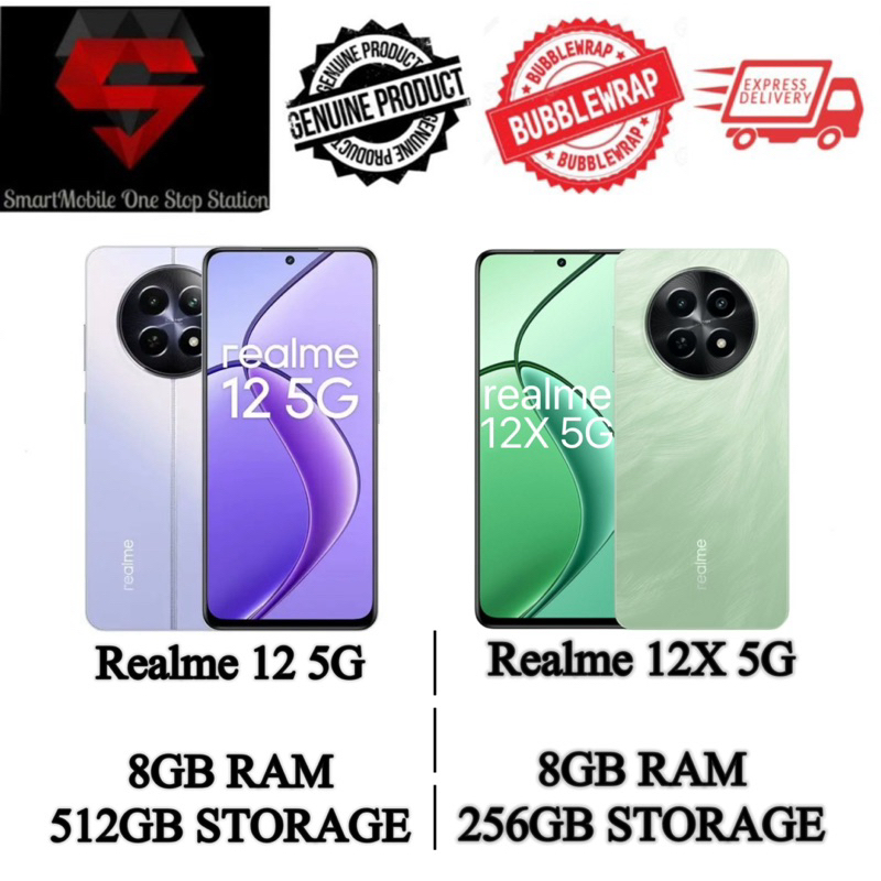 [DEMO SET] REALME 12 5G 8GB RAM + 512GB STORAGE | REALME 12X 5G 8GB RAM ...