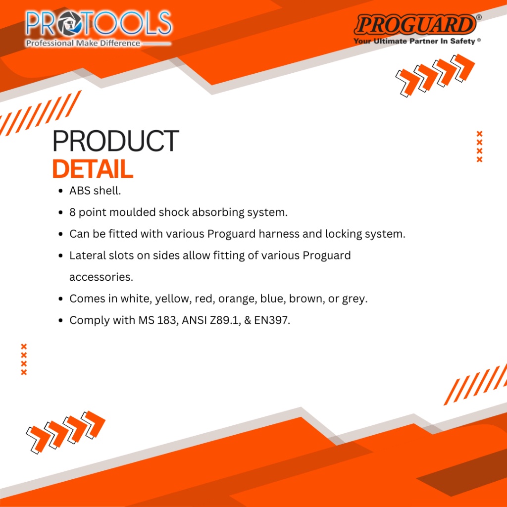PROGUARD HG1-PHSL ADVANTAGE SAFETY HELMET (SIRIM CERTIFICATED) ABS ...
