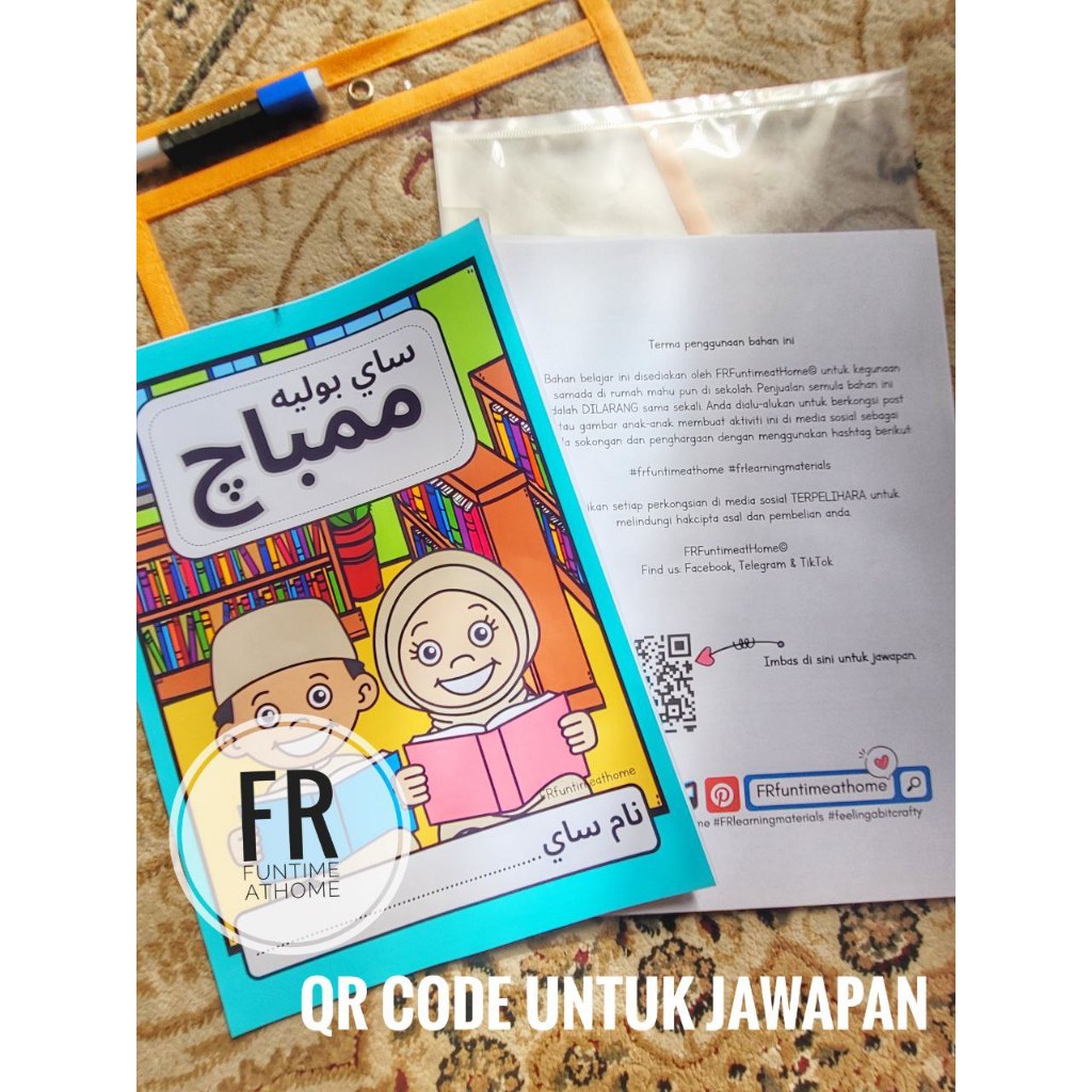 [PRINTABLE PDF] JAWI Saya boleh membaca 80 petikan ayat, baca tulisan ...