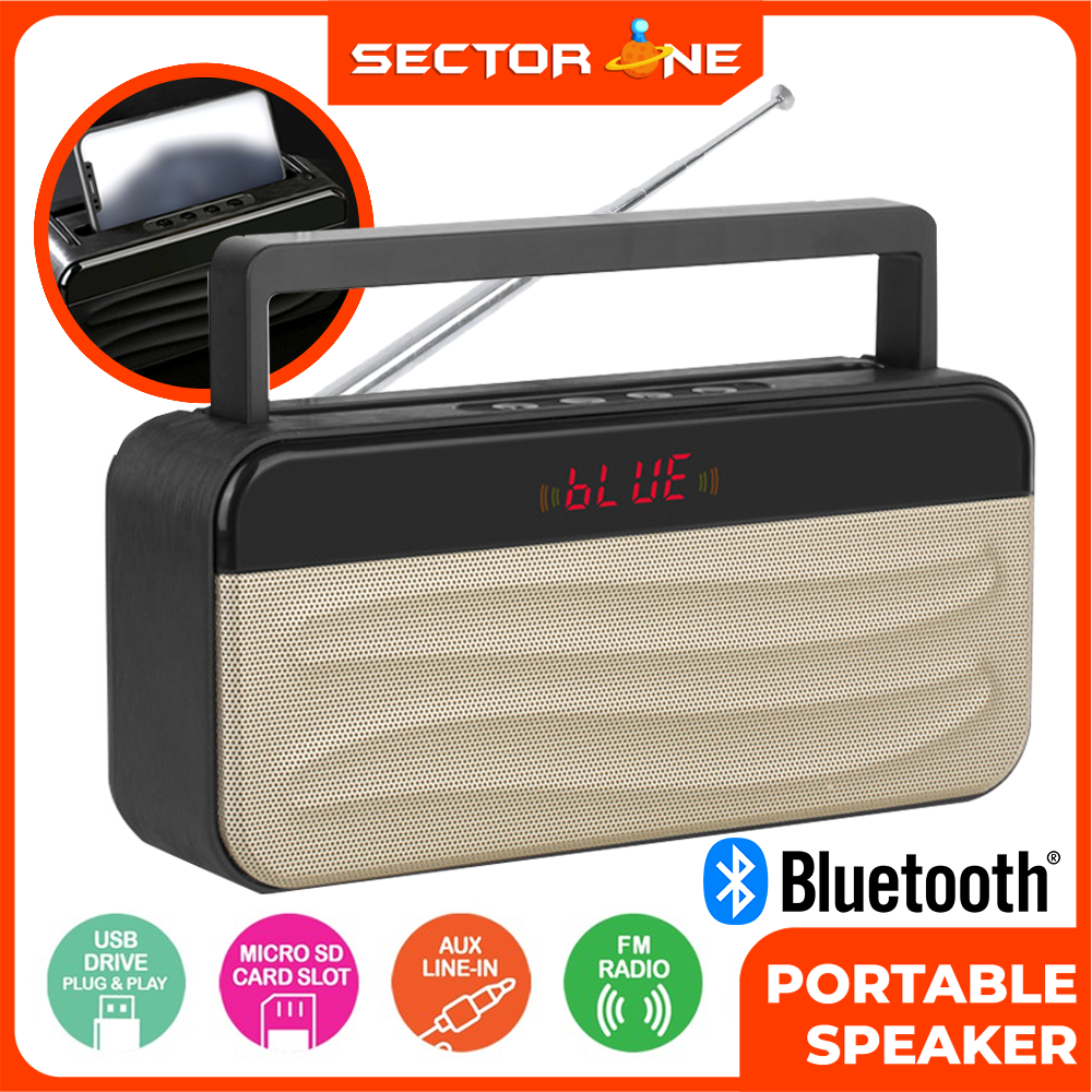 FM Radio Portable Speaker Bluetooth 8W Wireless Speaker with Antenna ...