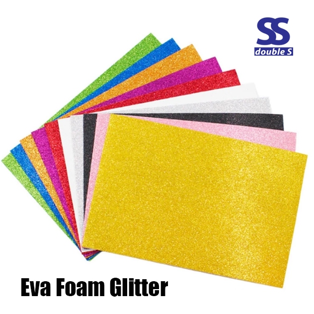 Glitter Eva Board A4 1Pcs/DIY Art Craft | Shopee Malaysia