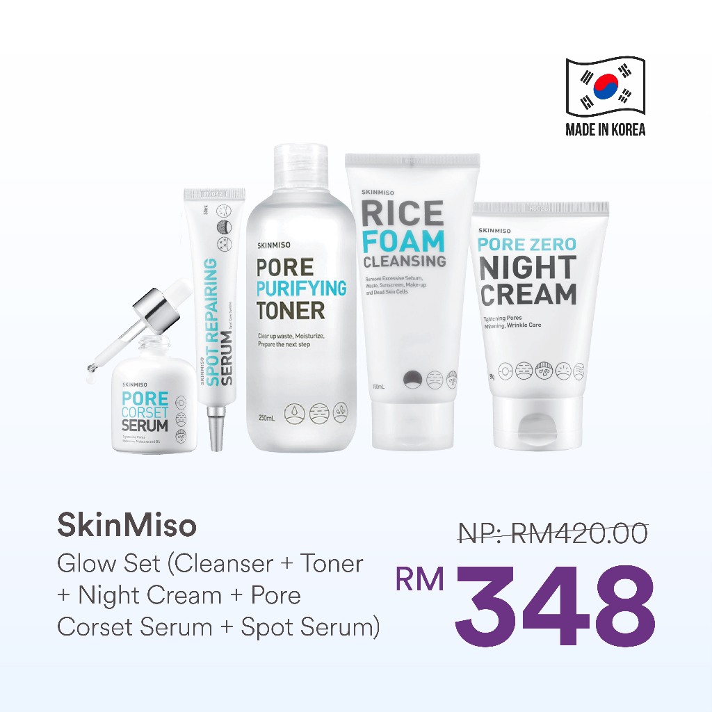 SKINMISO [5 in 1] Glow Set Skincare | Shopee Malaysia