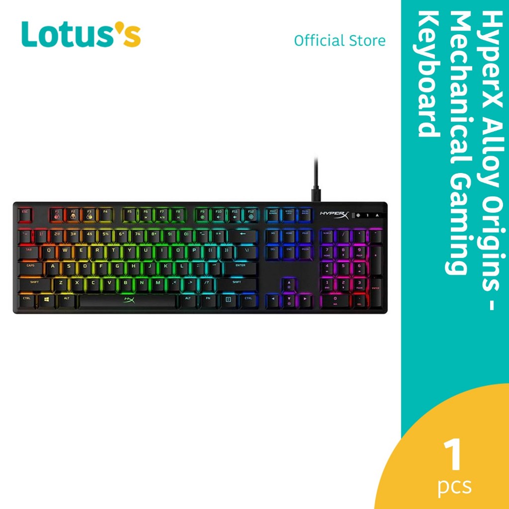 HyperX Alloy Origins - Mechanical Gaming Keyboard (HX Red / HX Aqua ...