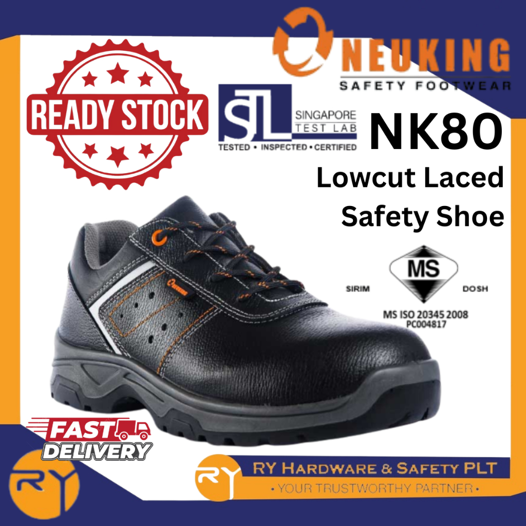 [CLEARANCE] NEUKING NK80 Low Cut Laced Safety Boots (DOSH & SIRIM ...