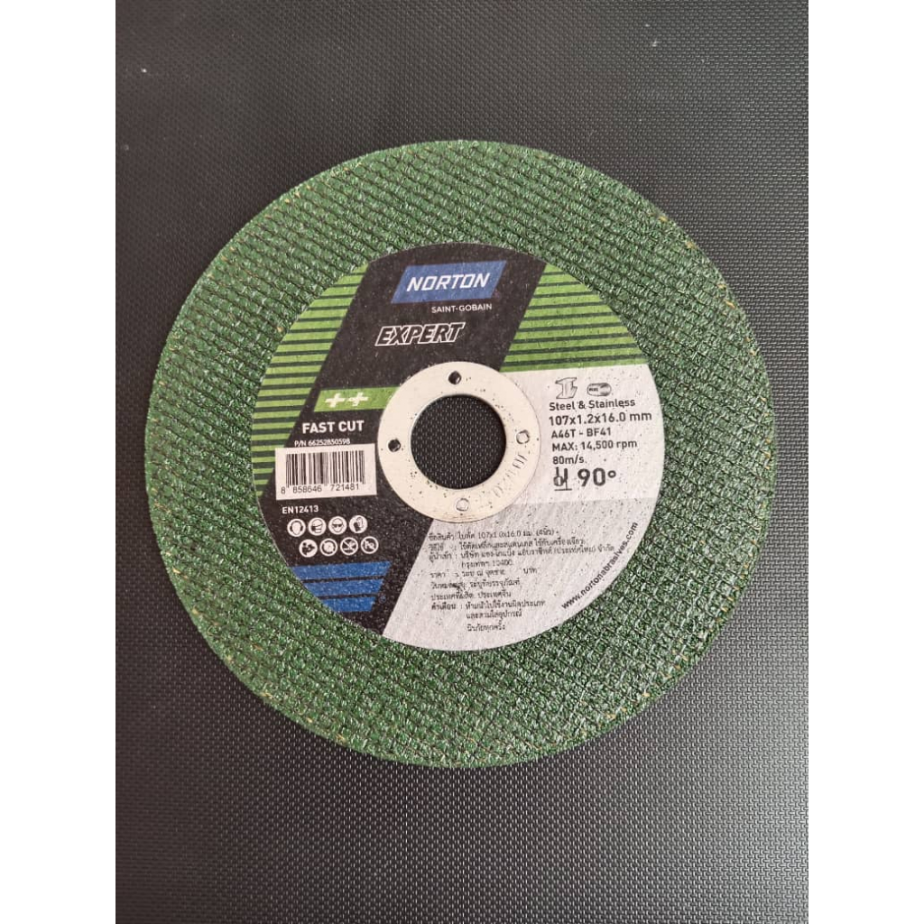 Norton Expert Cutting Disc - Green (107mm x 1.2mm x 16mm) | Shopee Malaysia