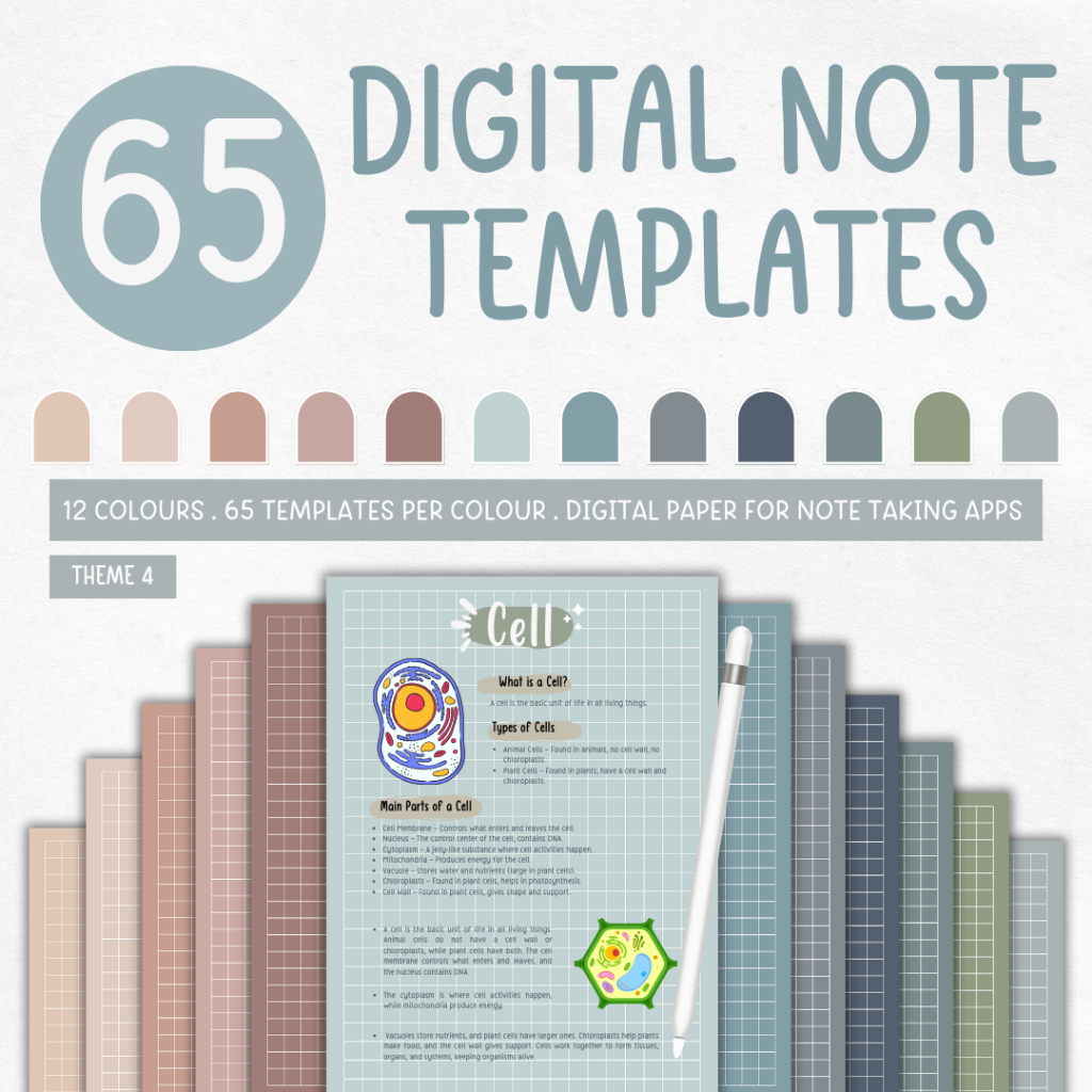 (PDF) Digital Note Paper Templates Notetaking for goodnotes notability ...