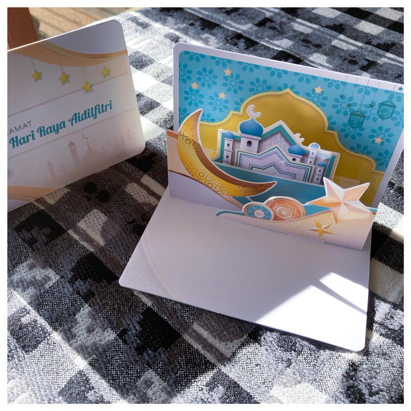 Elegant Raya Pop Up Card | Shopee Malaysia