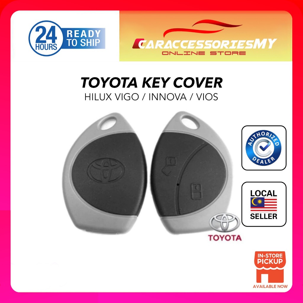 TOYOTA Vios Hilux Vigo Innova 2 Button Car Alarm Remote Control Key ...