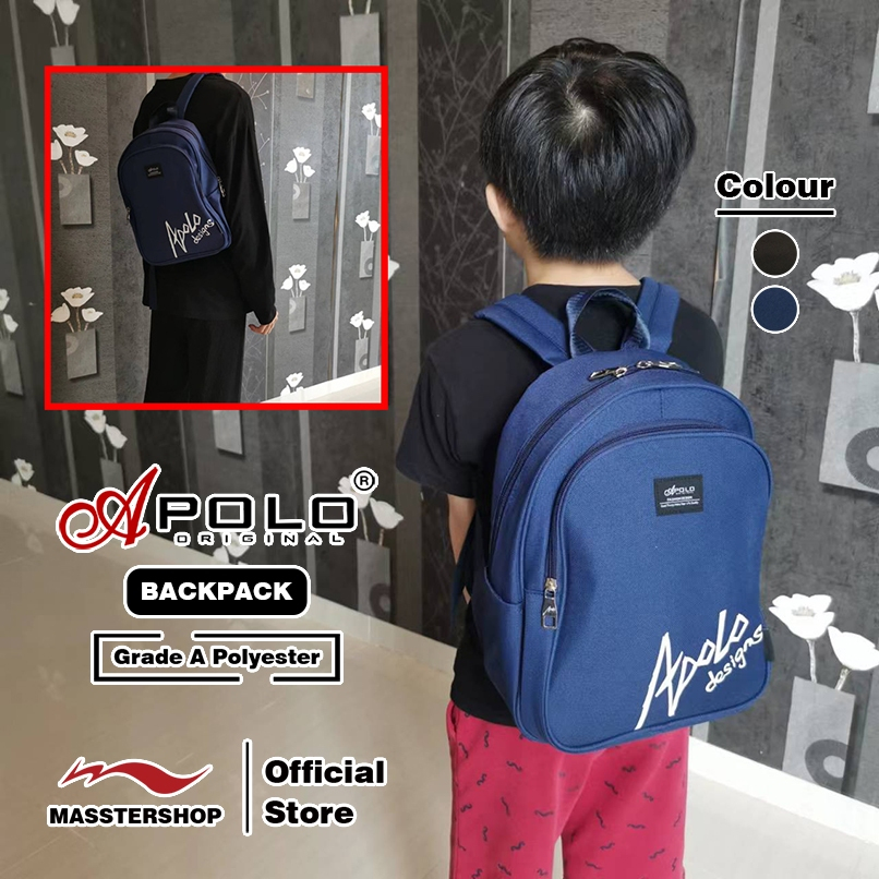APOLO Small Backpack (Polyester) (Kid / Adult) 12600HS-12602HS | Shopee ...
