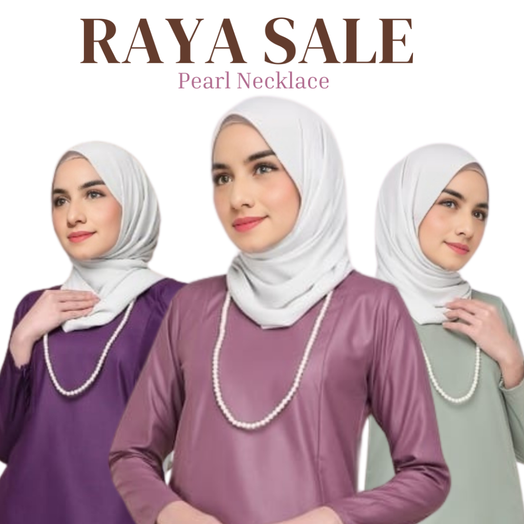 Necklace Glass Pearl Raya | Shopee Malaysia