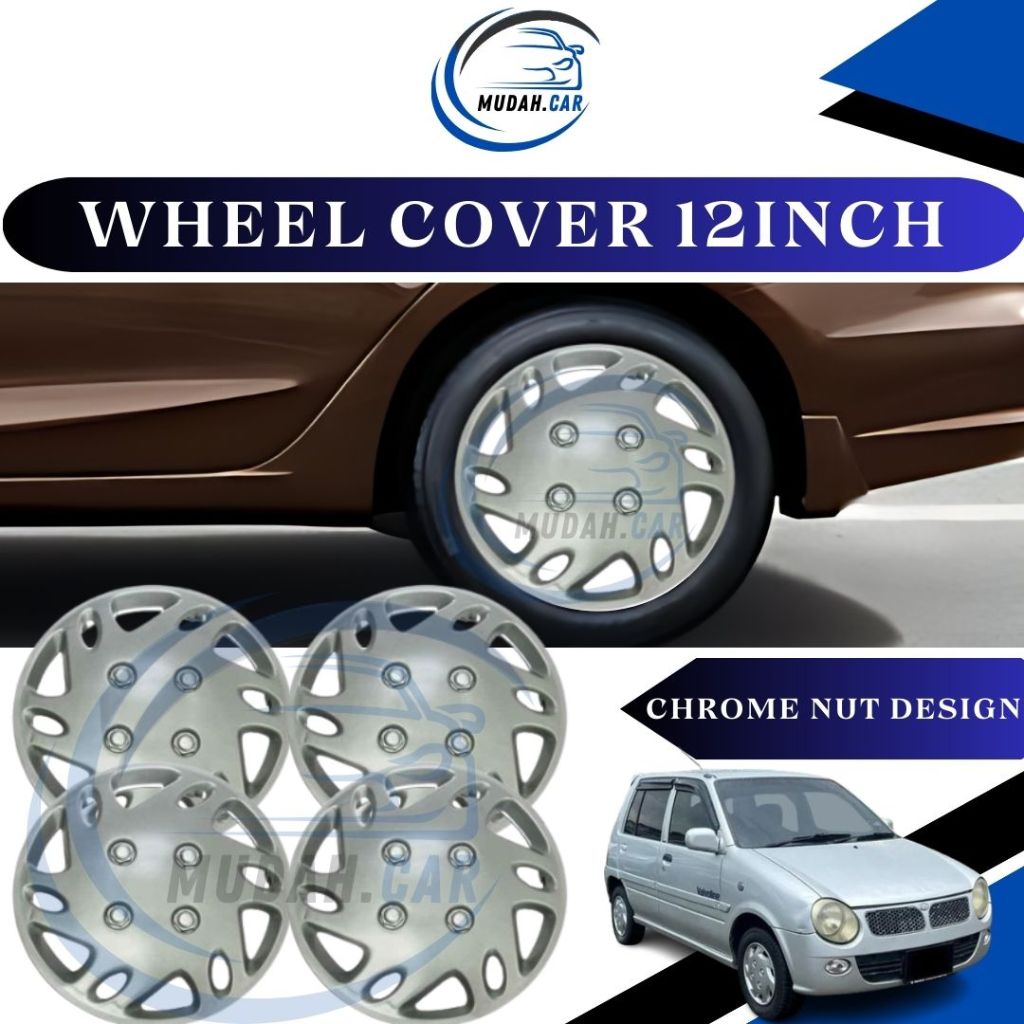 Rim Cap / Tyre Cap 12 Inch Wheel Cover For Kancil 660/ 850 | Shopee ...