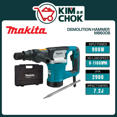 MAKITA Demolition Hammer M8600B | Hex Shank Demolition Hammer 900W 17MM ...