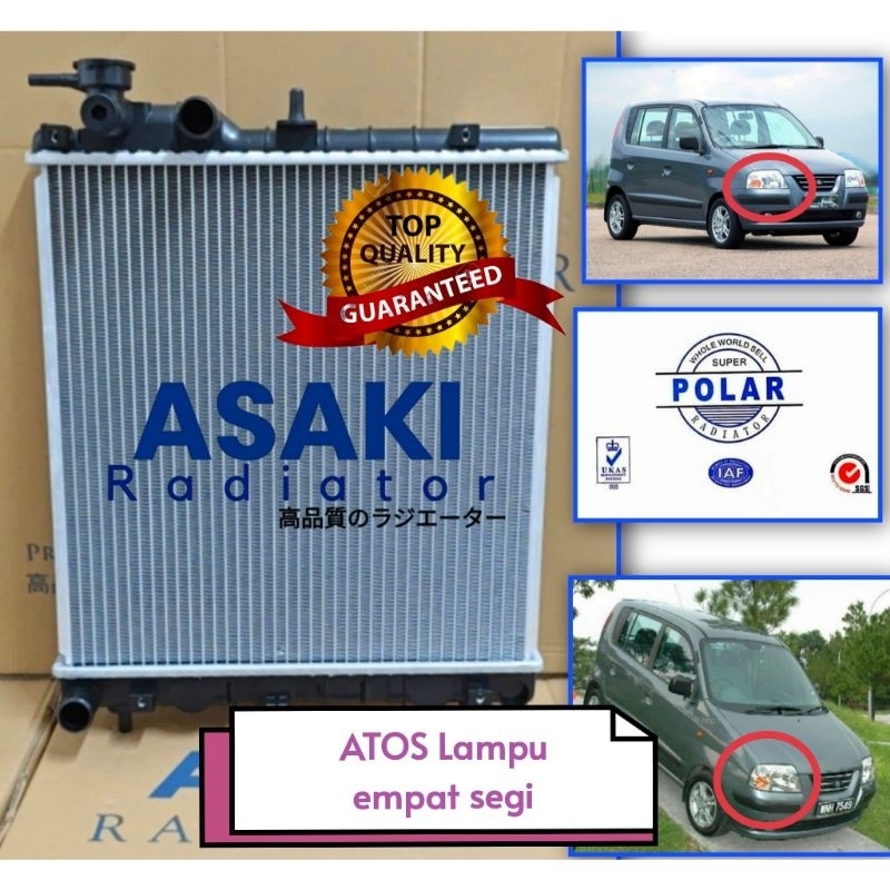Atos Prima 1.1 Radiator tangki air 26mm Double layer 2005-2010 AT/MT ...