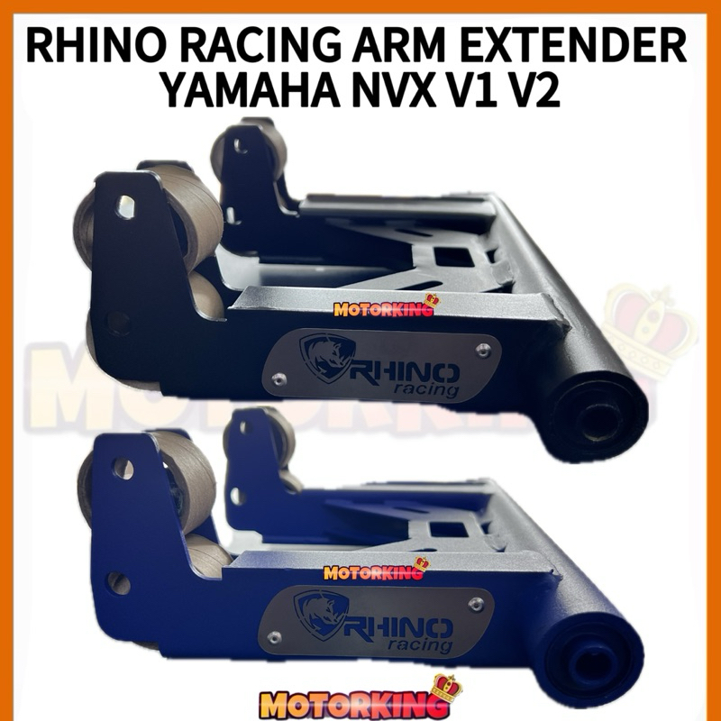 RHINO RACING ARM EXTENDER SWING ARM BRACKET +2 INCH YAMAHA NVX155 V1 V2 ...