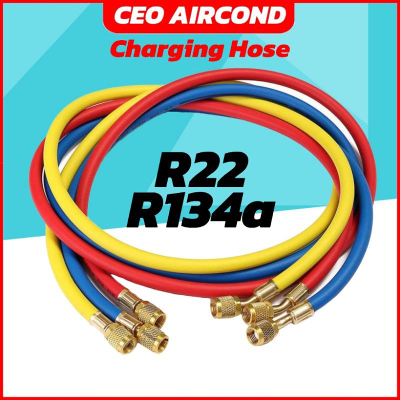 CEOapt Charging Hose Set R22 R134a R12 R507 R404 Air Cond Refrigerant ...