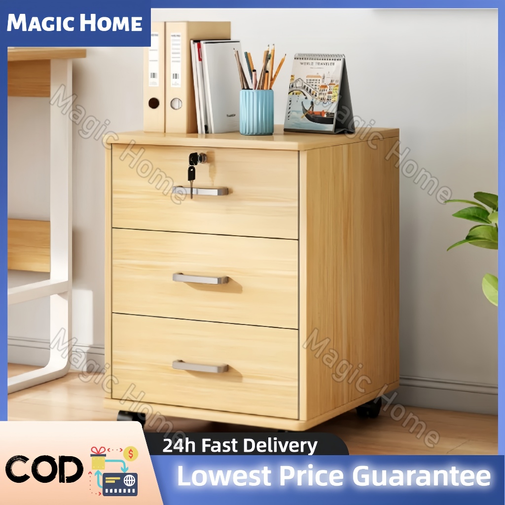 Magic Home-Bedside Cabinet With Lock Mini Modern Simple Storage Bedroom ...