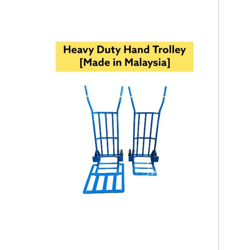 Heavy Duty Local Made Hand Truck Trolley With Pneumatic Wheels | Shopee ...