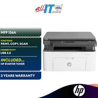 HP Laser MFP 136a Printer Multifunction Printers, Perfect for Home