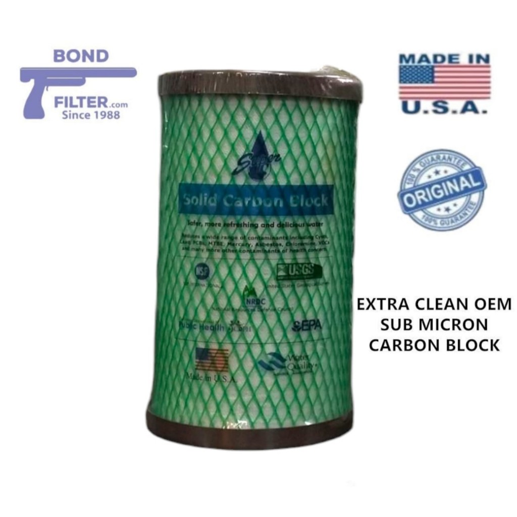 BIOBOND OEM EXTRA CLEAN Sub Micron USA & Korea CTO Carbon Block Filter ...