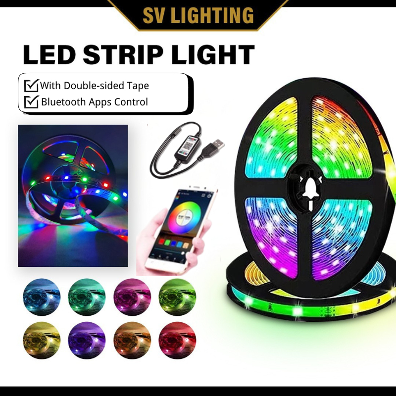 LED USB light strip 5050 Bluetooth APP control | Shopee Malaysia
