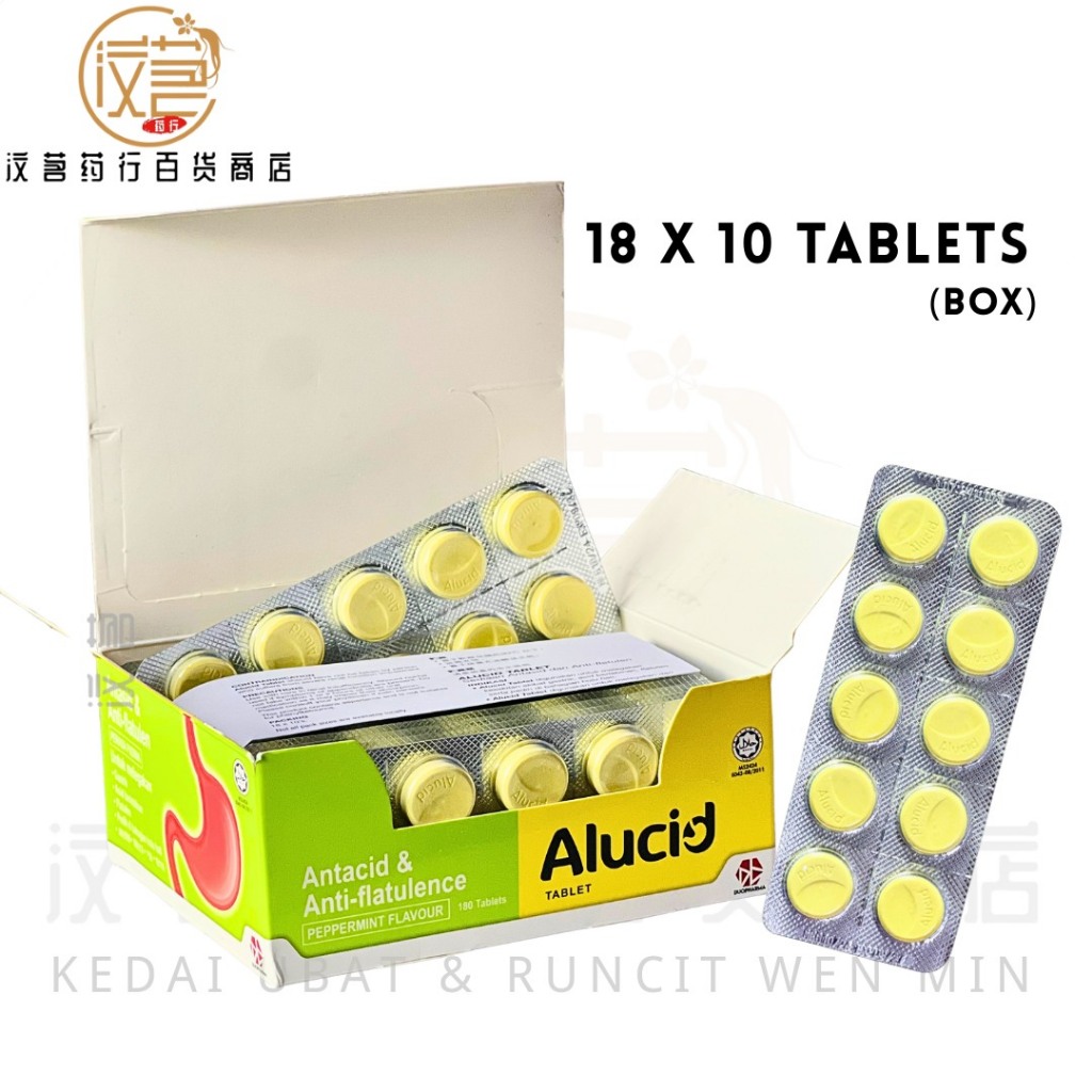 DuoPharma Alucid Tablet Peppermint Flavour HALAL Exp2027 -For Gastric ...