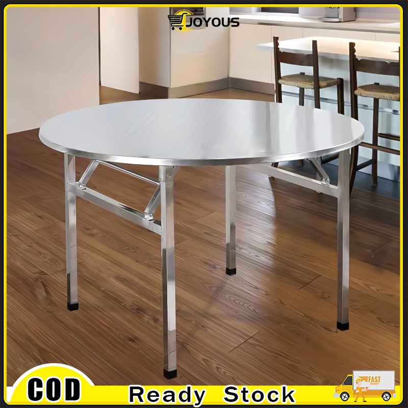 Stainless Steel Table Meja Makan Foldable Table Meja Lipat Banquet ...