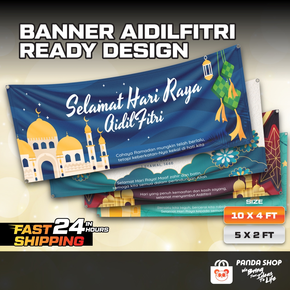 READY STOCK BANNER AIDILFITRI FAST DELIVERY | MAJLIS RAYA/OPEN HOUSE ...