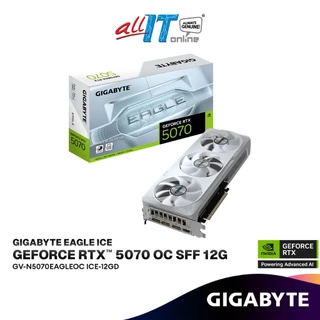GIGABYTE GeForce RTX 5070 EAGLE ICE OC 12GB GDDR7 White Graphics Card | GV-N5070EAGLEOC ICE-12GD