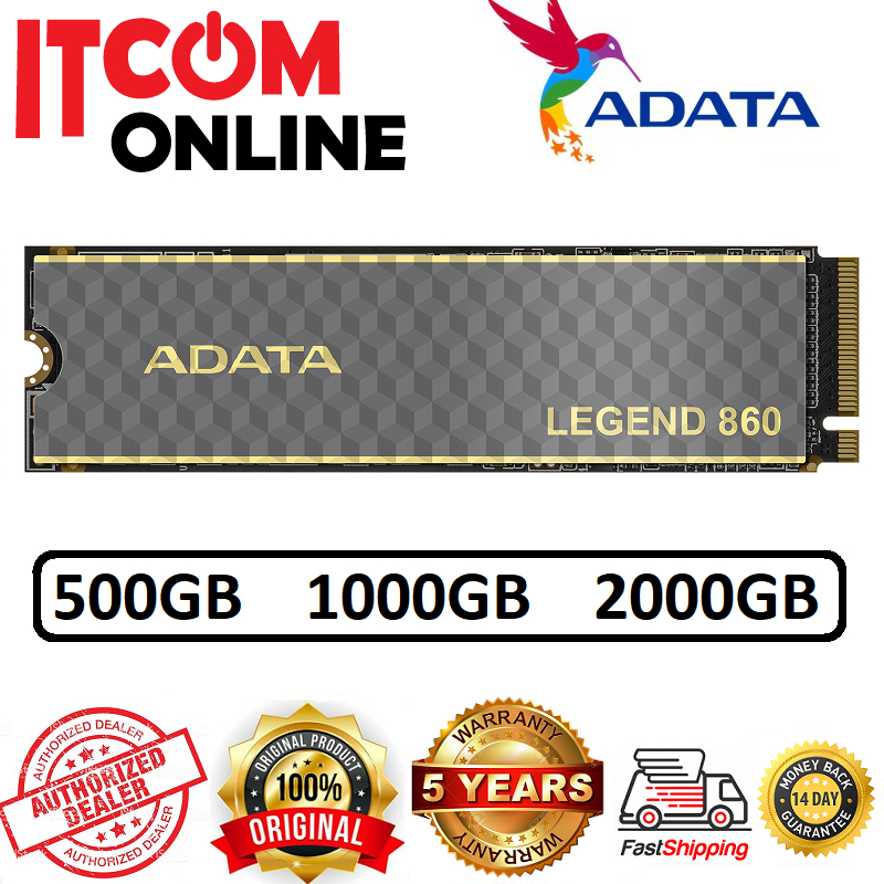 ADATA Legend 860 PCIe Gen4 X4 M.2 2280 Solid State Drive - 1TB