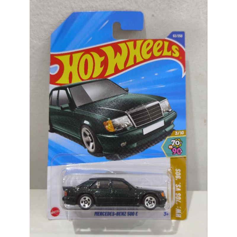 Hot Wheels Mercedes-Benz 500 E Grise 2025 - Carte Internationale #52, Neuve
