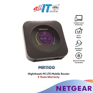Netgear Nighthawk MR1100 Mobile Hotspot 4G Router, Mifi, Portable Wi-Fi for Travel