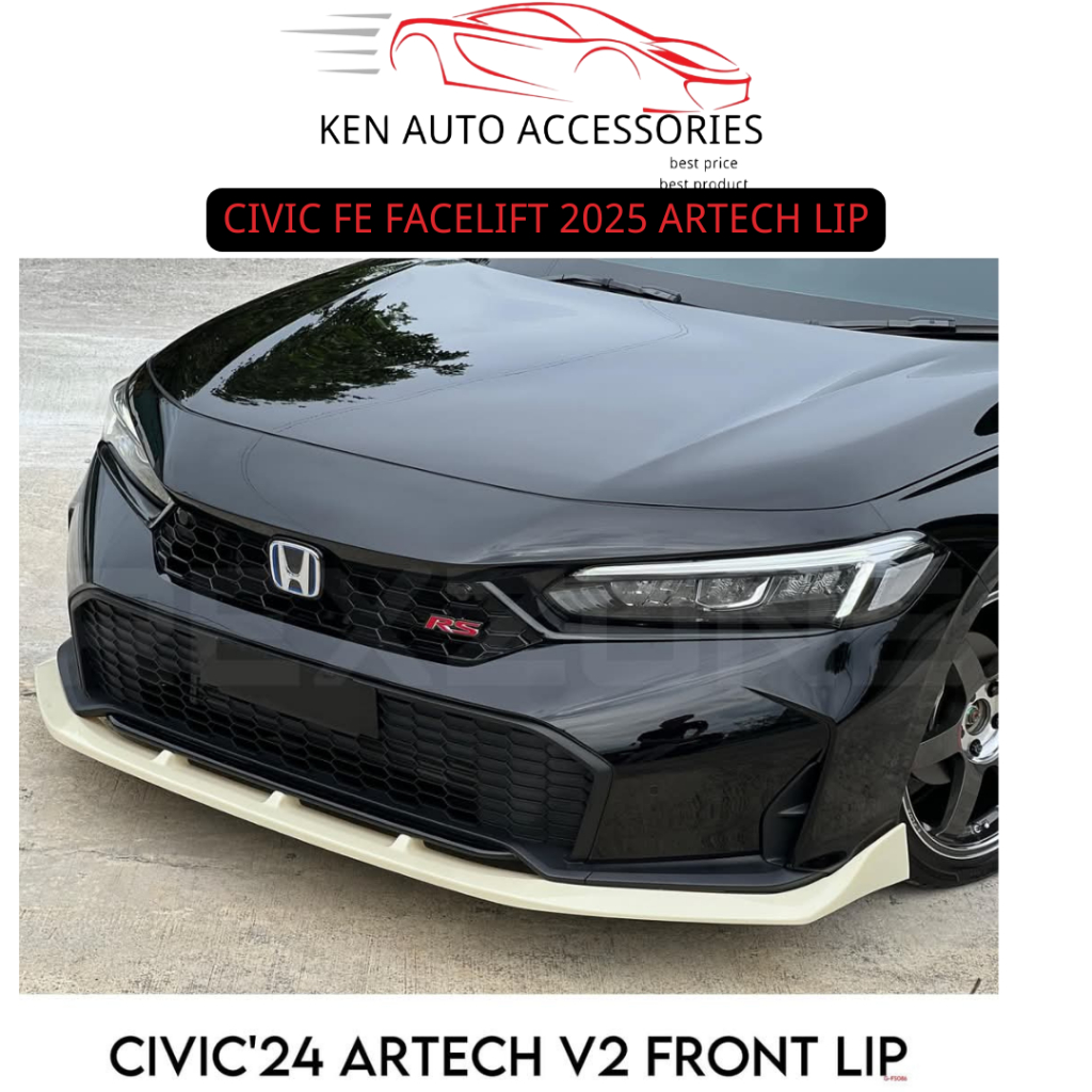 HONDA CIVIC FE FACELIFT 2025 ARTECH V2 BODYKIT LIP ABS | Shopee Malaysia