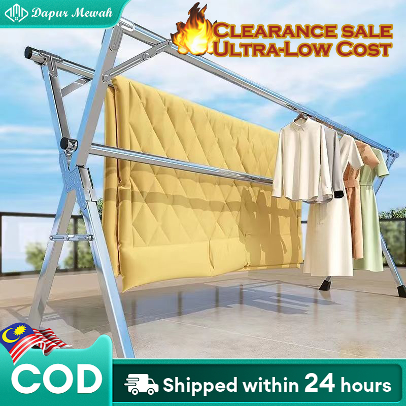 Drying Rack For Clothes Indoor Outdoor Rack Galvanized pipe Clothes ...