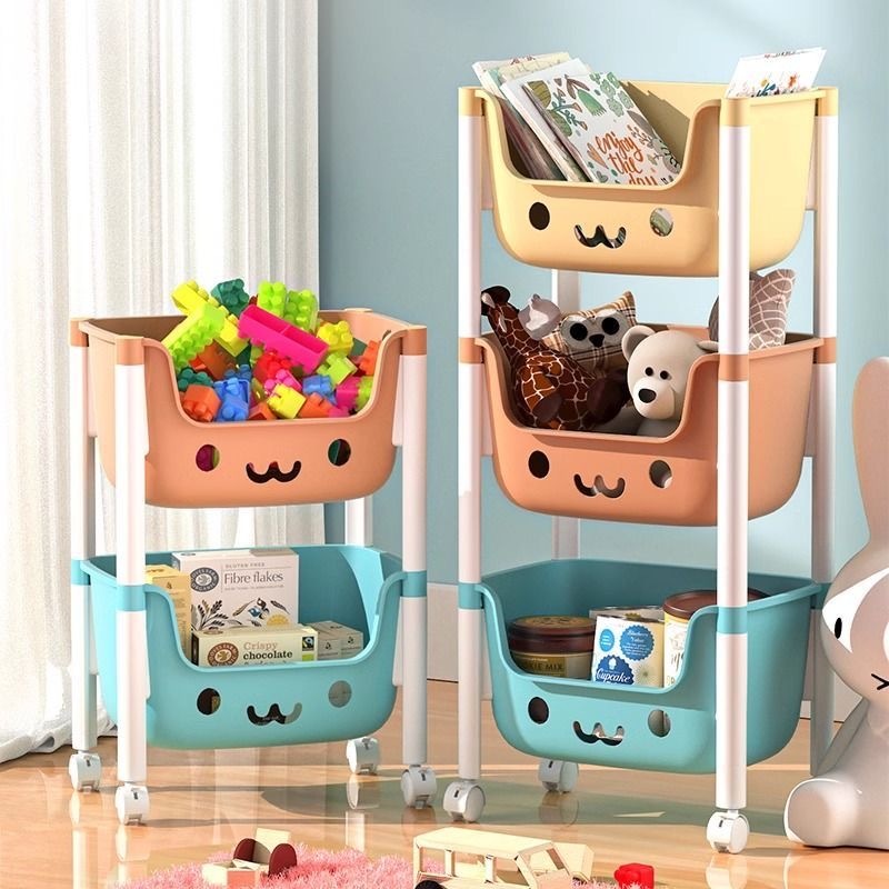 3/4/5 Tier Children's Toy Storage Rack Household Storage Shelf Snack ...