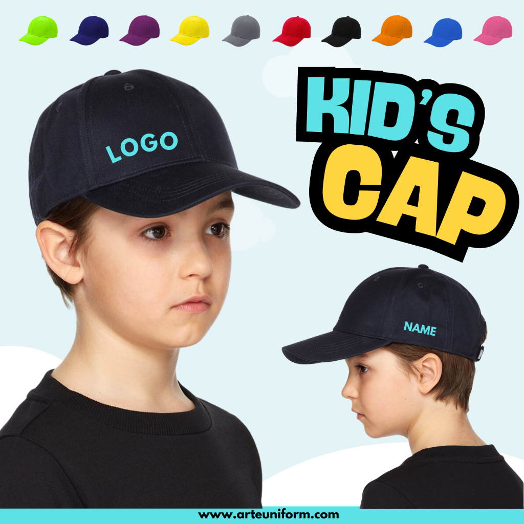 CUSTOM Kids Cap Baseball Topi Budak Printing Cetak Cap Children Hat Own ...