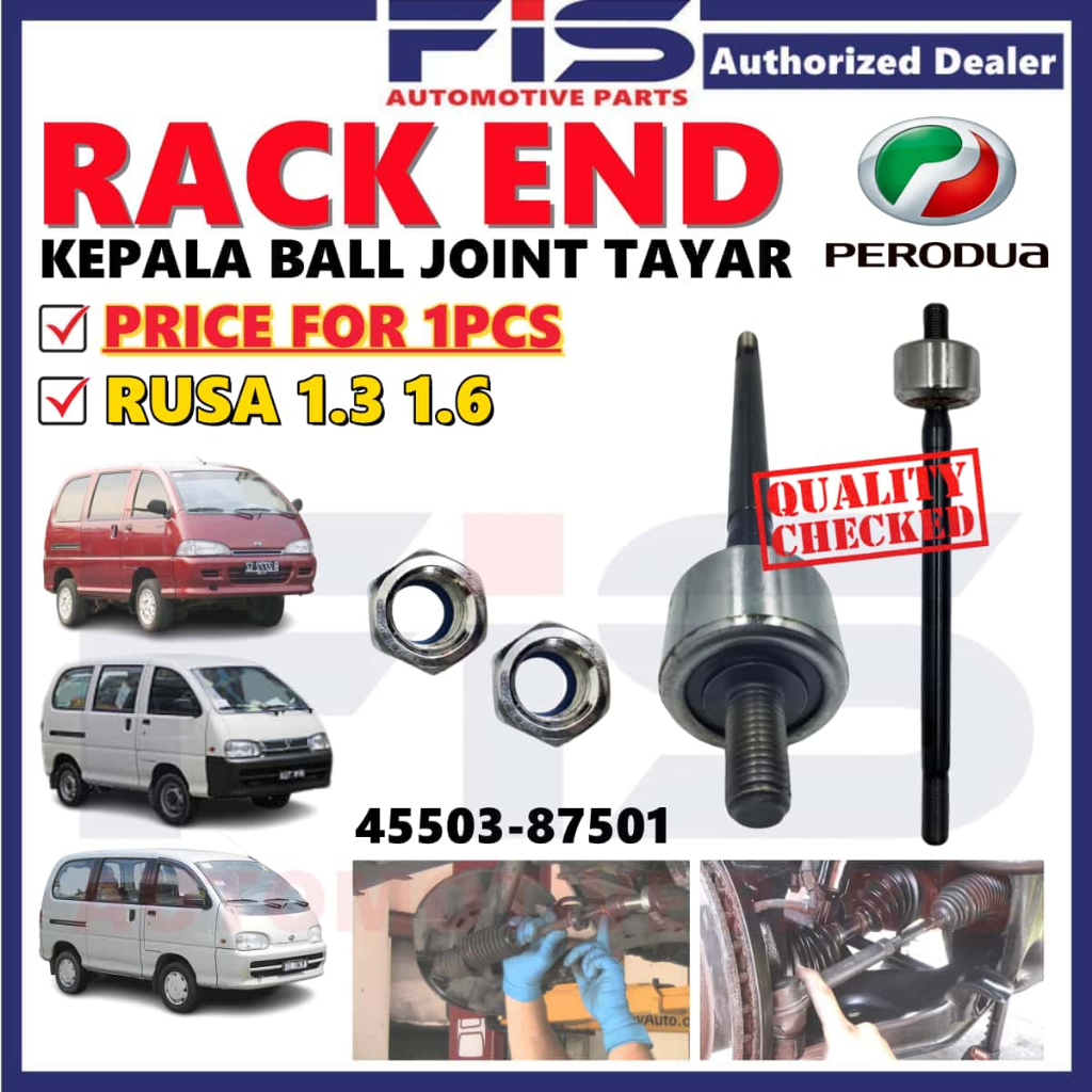 FIS Car Steering Rack End Tie Rod Inner Perodua Rusa 1.3 1.6 Kepala ...