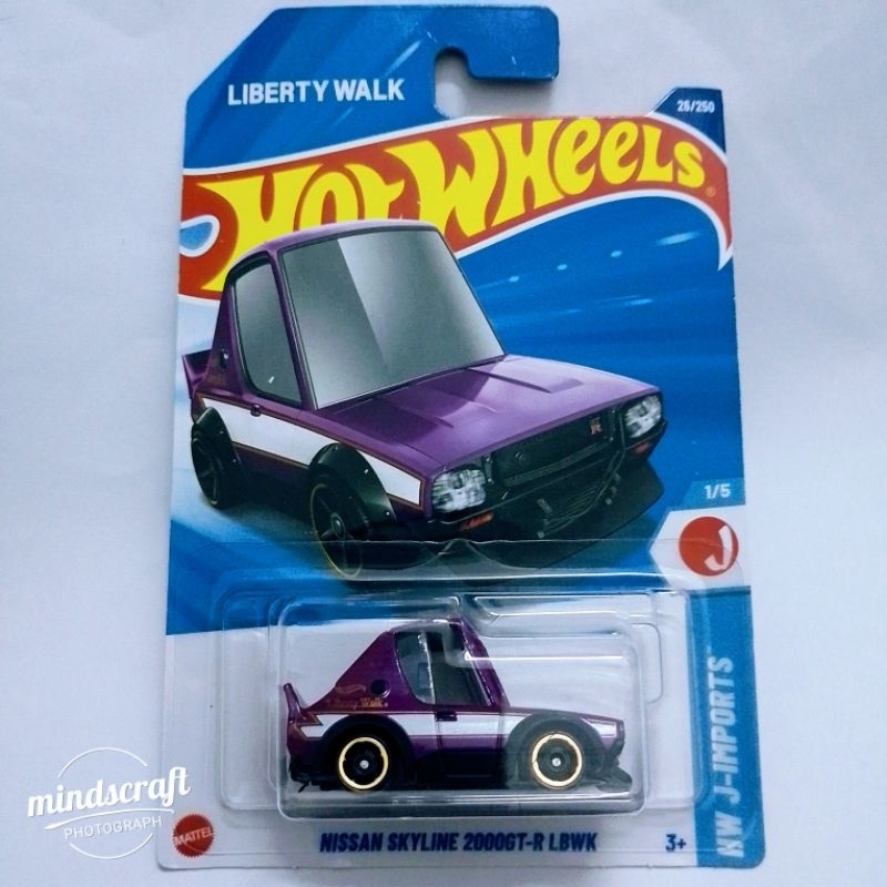 Hot Wheels Nissan Skyline 2000GT-R LBWK 2021 - Édition J-Imports A1, Boîte Non Ouverte