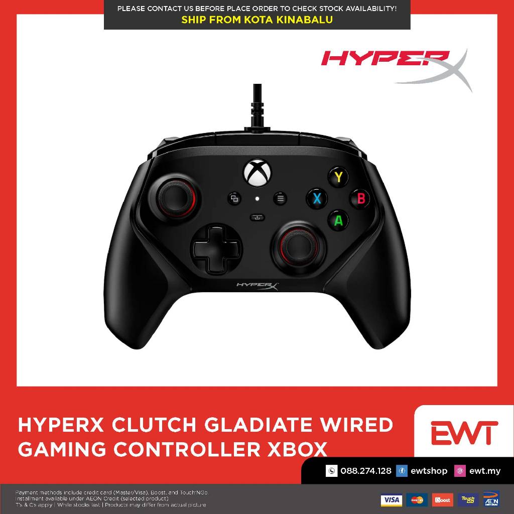HyperX Clutch Gladiate Wired Gaming Controller XBOX/PC 100% ORIGINAL ...
