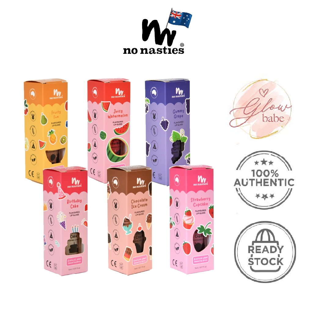 No Nasties Kids Flavoured Lip Gloss (5ml) | Shopee Malaysia