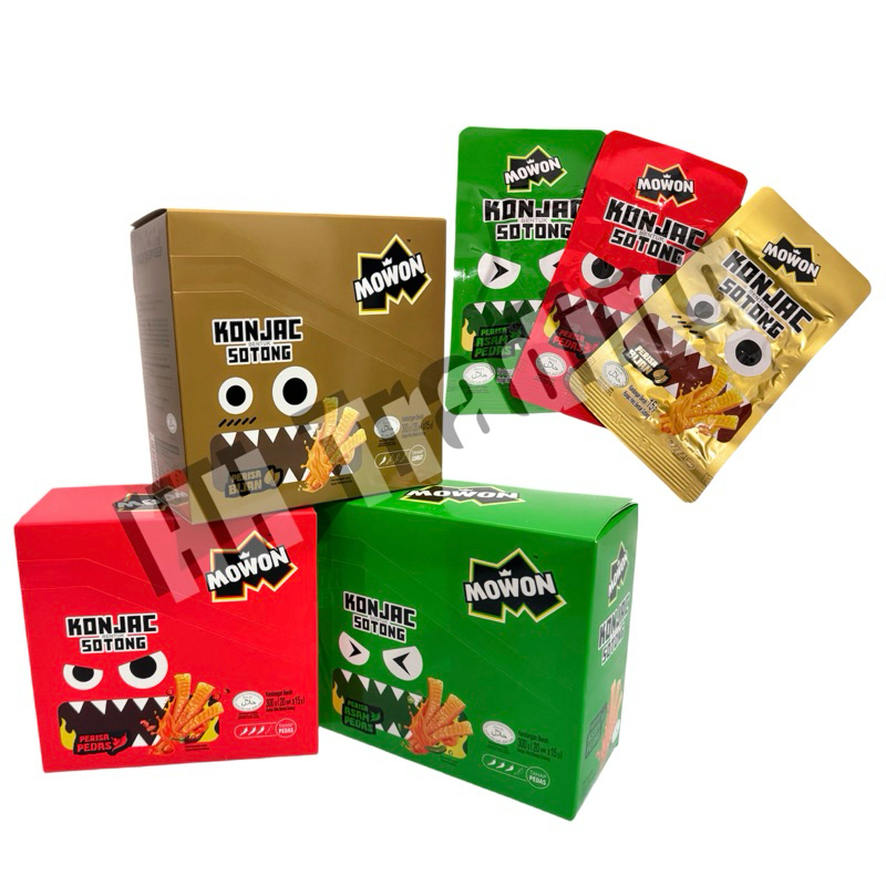 15g x 20’s MOWON KONJAC HIRIS BENTUK SOTONG PERISA BIJAN / PEDAS / ASAM ...