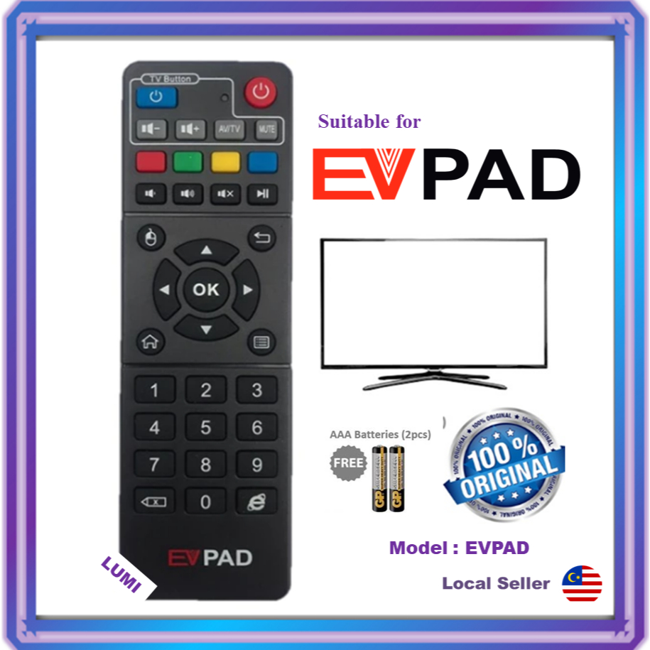 Original EVPAD AND EPLAY REMOTE CONTROL | Shopee Malaysia