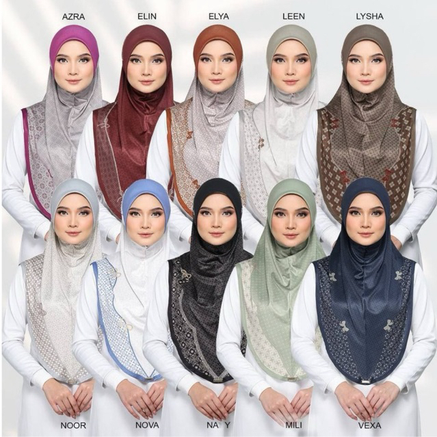 AUTHENTIC Jimmy Scarves : Warda Monogram Tudung Sarung Printed Ironless ...