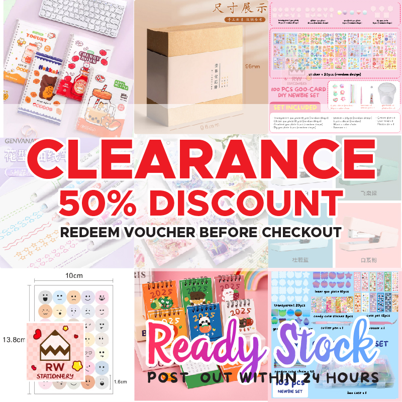 [ CLEARANCE ] 50% BRAND NEW MINOR DEFECT STATIONERY / STICKY NOTES ...