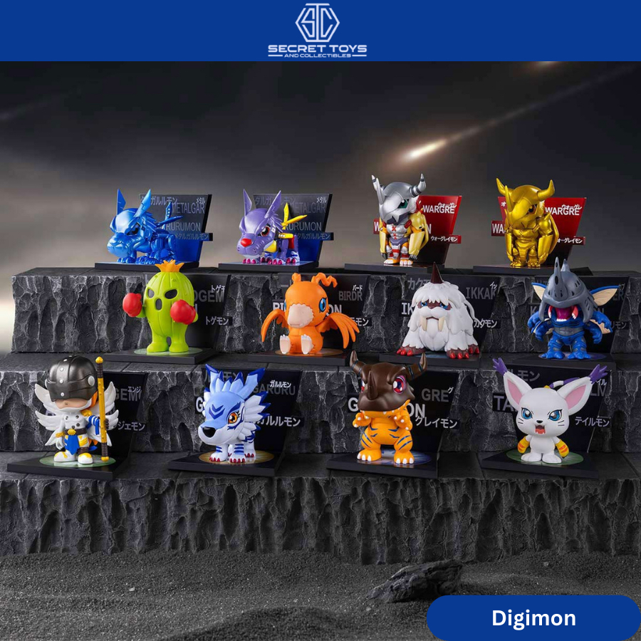 Original POPMART Digimon Adventure Fridge Magnet Series Figures Blind ...