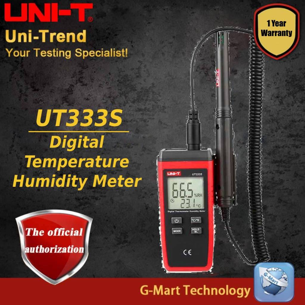 UNI-T UT333S Digital Temperature Humidity Meter | Shopee Malaysia
