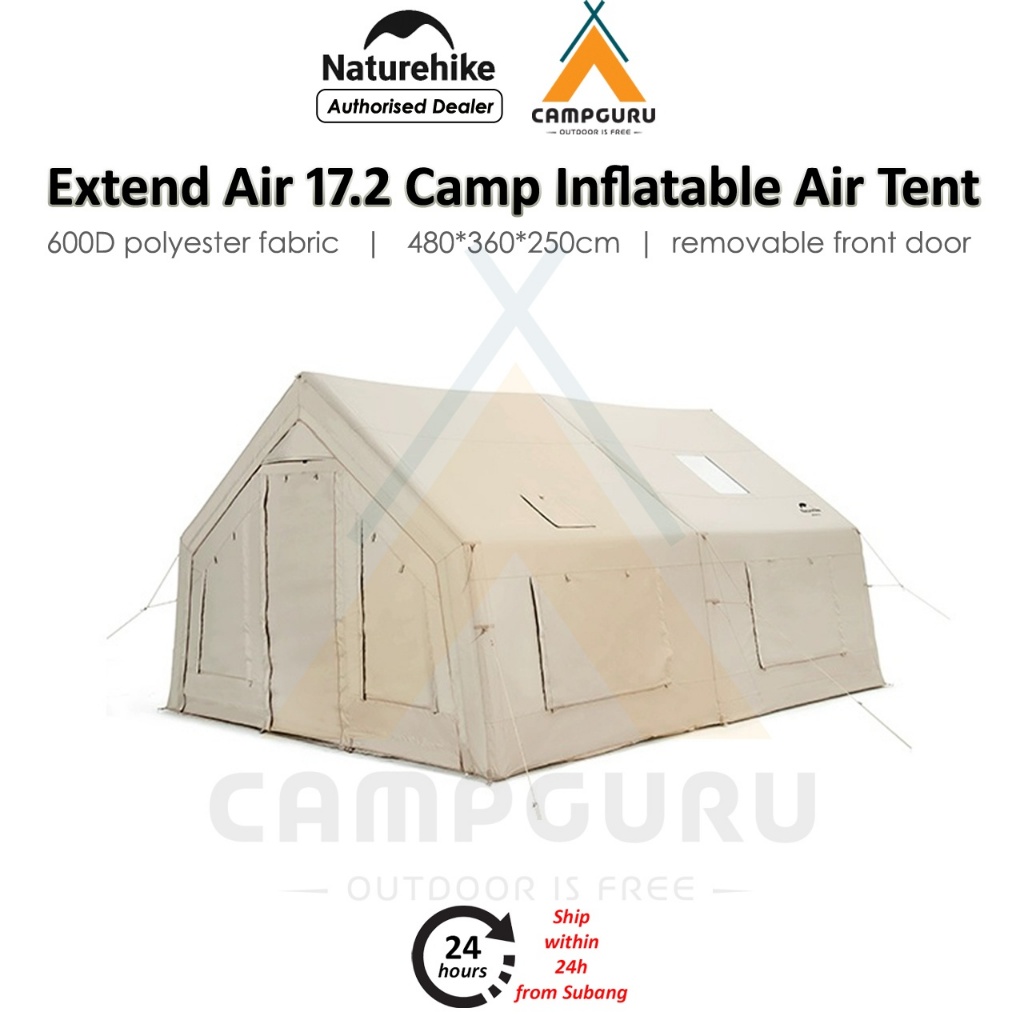 Naturehike EXTEND Air 17.2 Inflatable Air Tent Camp version Extra Large ...
