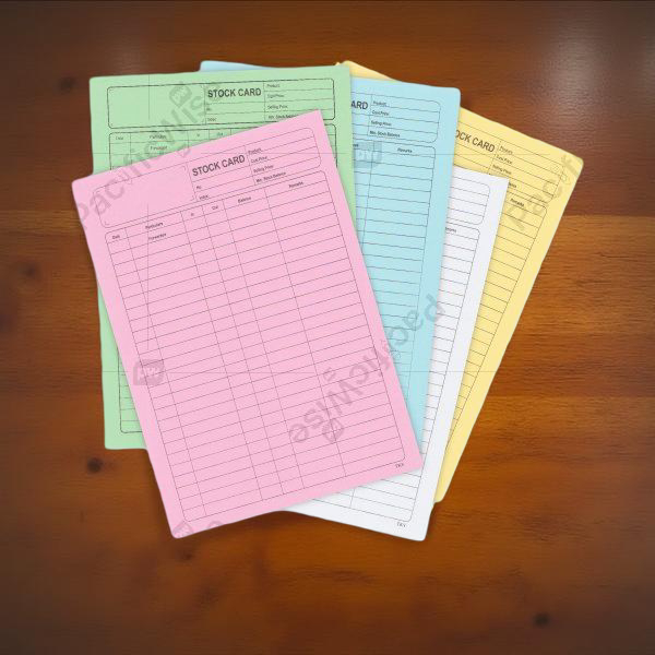 Stock Card / Kad Stok 7” x 10” / Card Stock Paper for Inventory Record ...