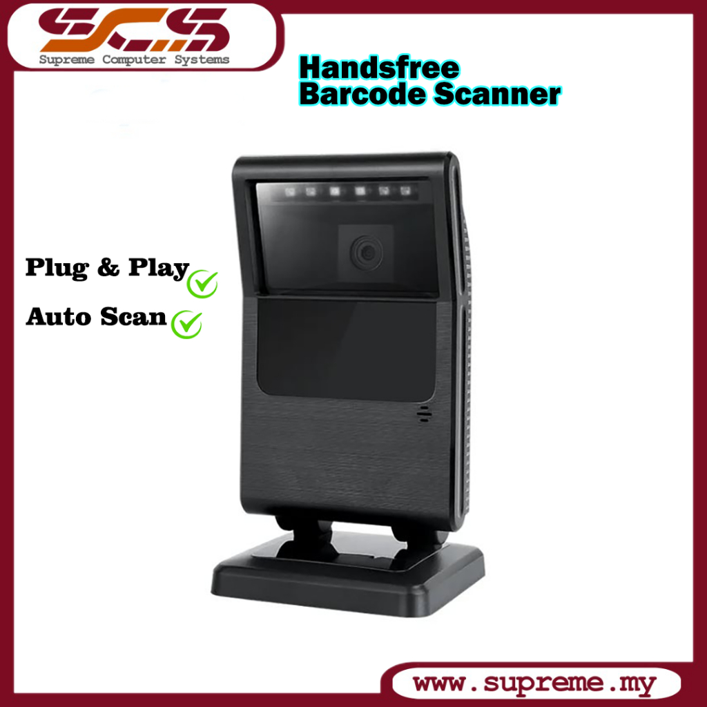 SYBLE Hands Free Barcode Scanner Standee Desktop Bar Code Scanner 1D 2D ...