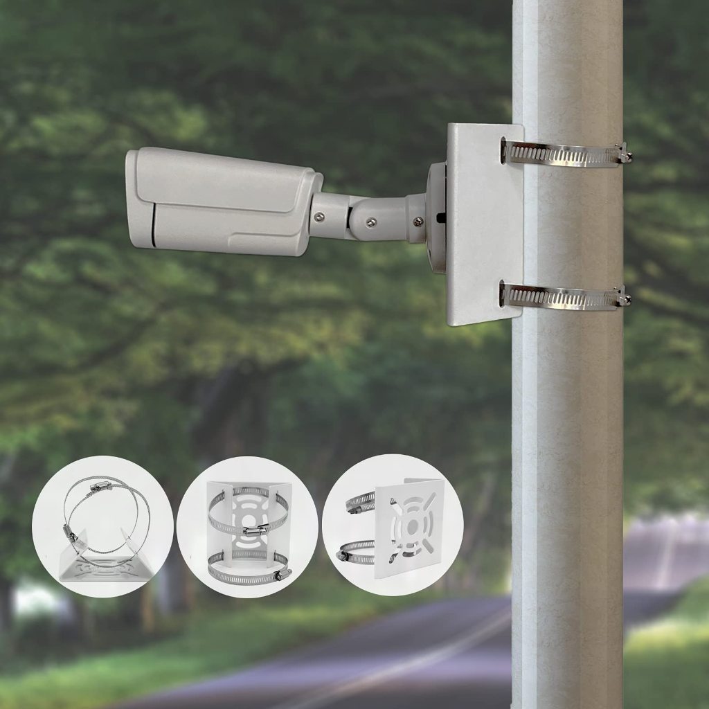 Universal Wall Mounting CCTV Camera Bracket With Loop /Camera Pole ...